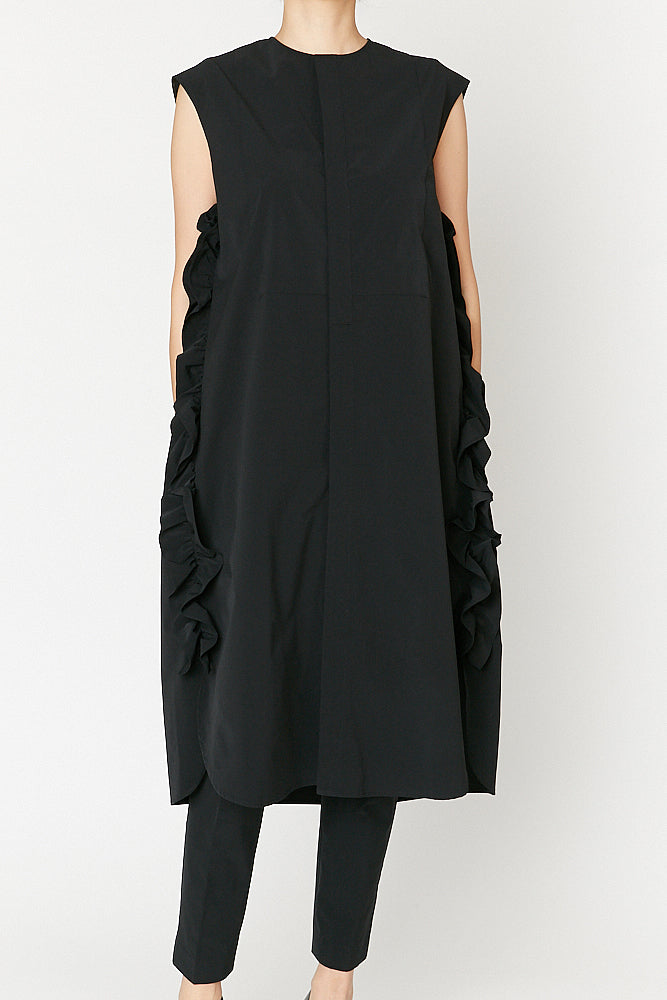 yokochan ヨーコチャンSide Ruffle Dress 38 黒-