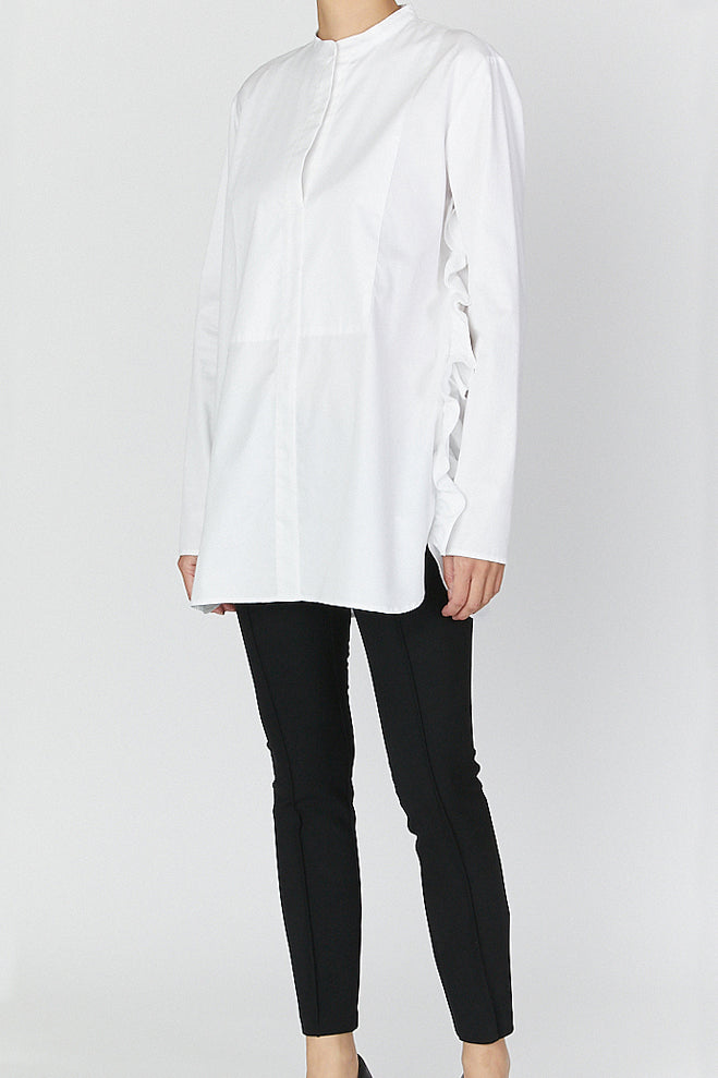 サイドラッフルコットンシャツ – YOKO CHAN